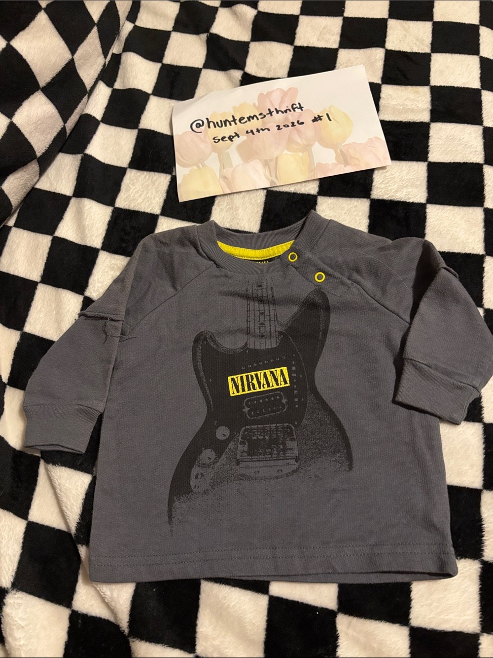 6/9 month nirvana long sleeve shirt